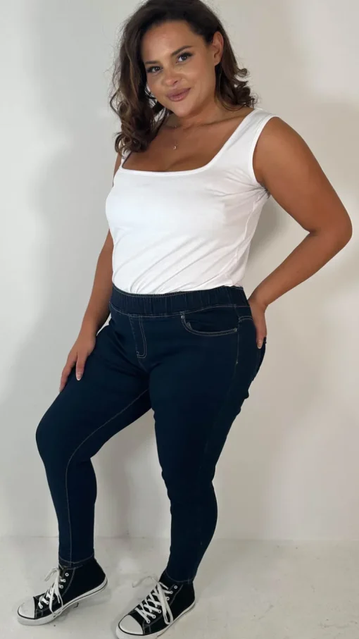 CurveWow Pull On Jegging Indigo