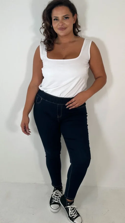 CurveWow Pull On Jegging Indigo