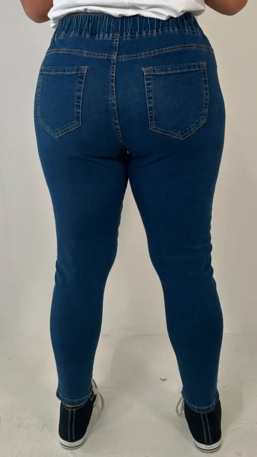 CurveWow Pull On Jegging Mid Blue