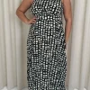 CurveWow Racer Cami Dress Mono Smudge