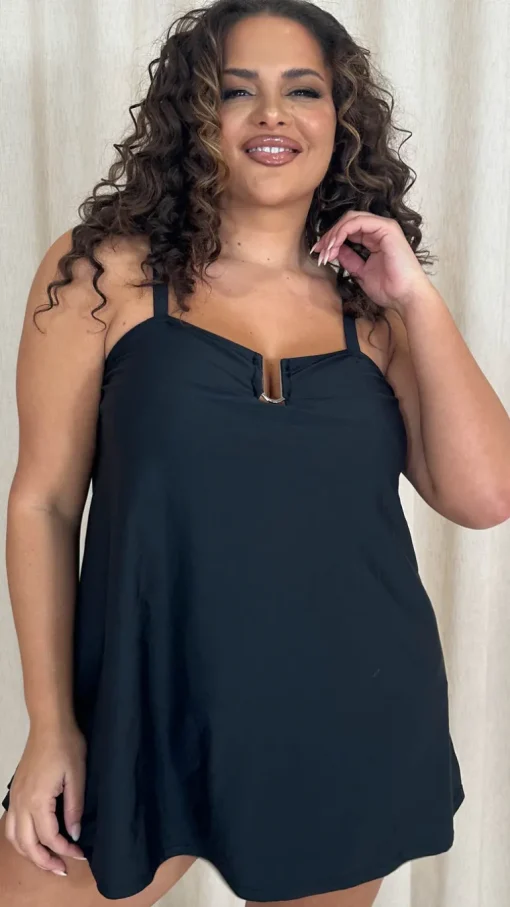 CurveWow Ubar Swimdress Black