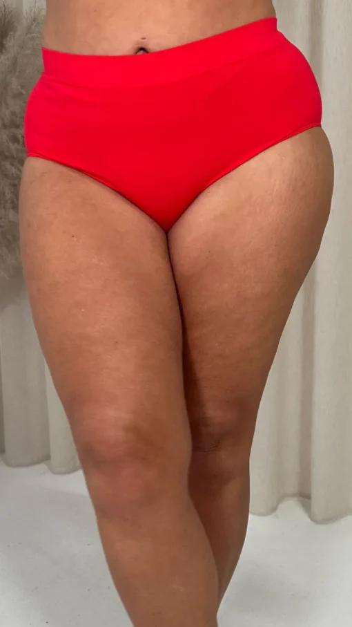 Curvy Seam Free Comfort Brief Red