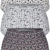CurveWow 3 Pack Full Cotton Brief Pink/White