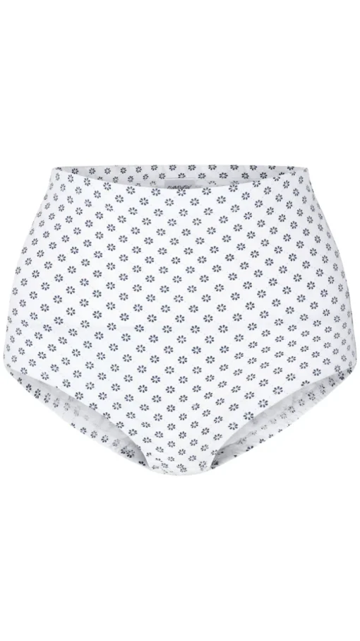 CurveWow 3 Pack Full Cotton Brief Blue/White