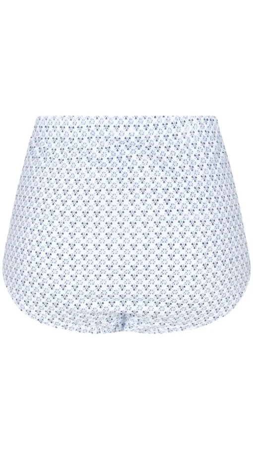 CurveWow 3 Pack Full Cotton Brief Blue/White