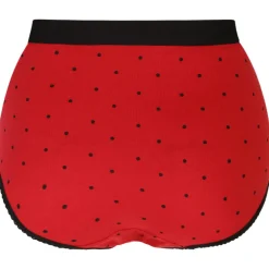 CurveWow 5 Pack Full Cotton Brief Black & Red
